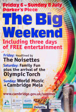 The Big Weekend 2012 event poster